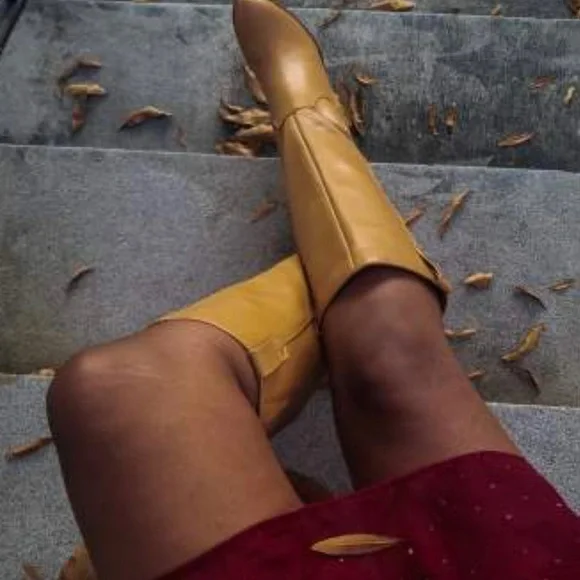 👢RIDING BOOTS TAN 4 SIZES - Picture 2 of 11